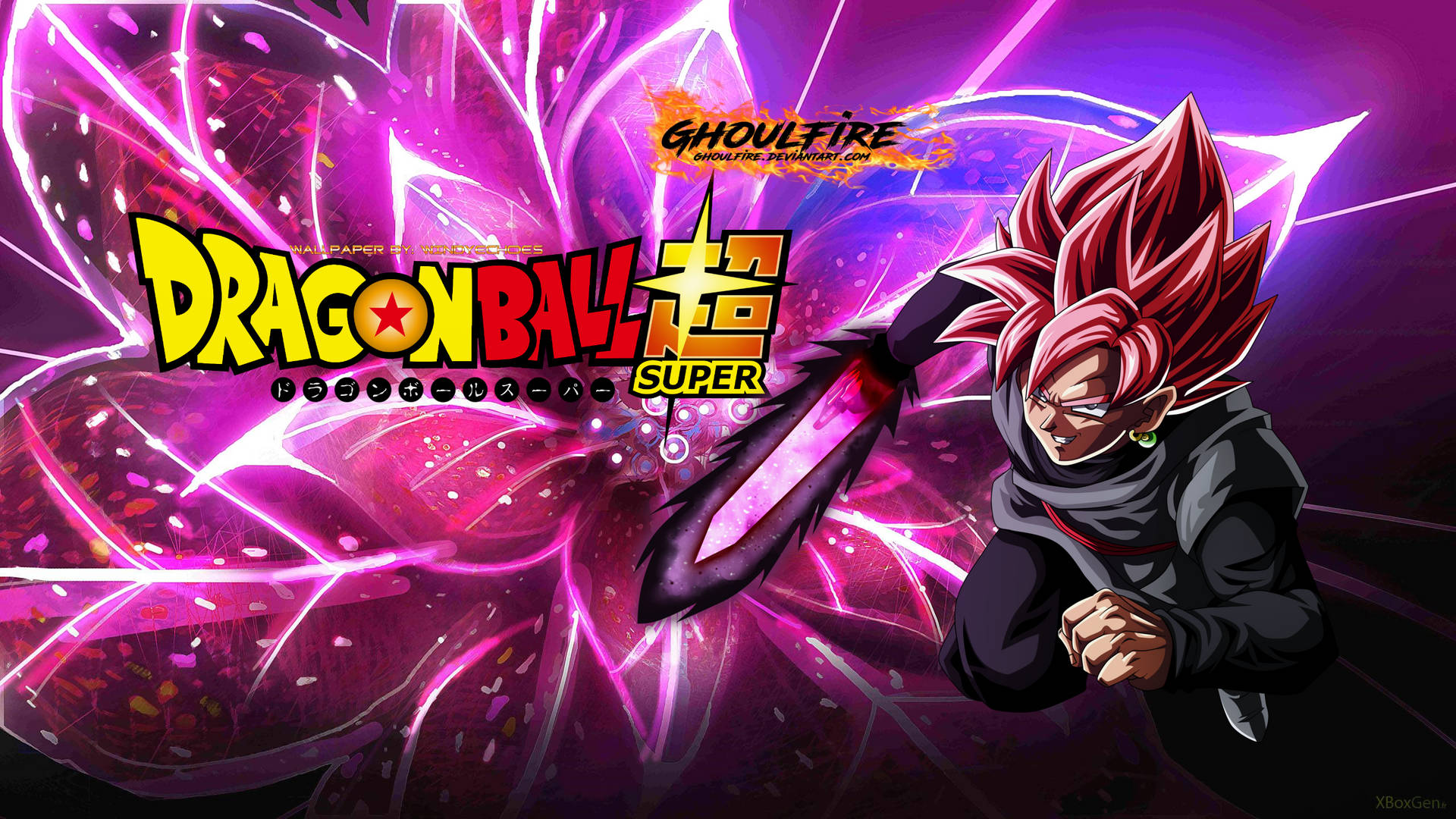 Copertina Dell'anime Super Saiyan Rose Goku Sfondo