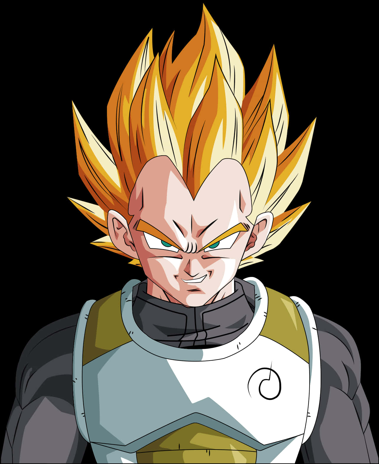 Download Super Saiyan Vegeta Portrait | Wallpapers.com