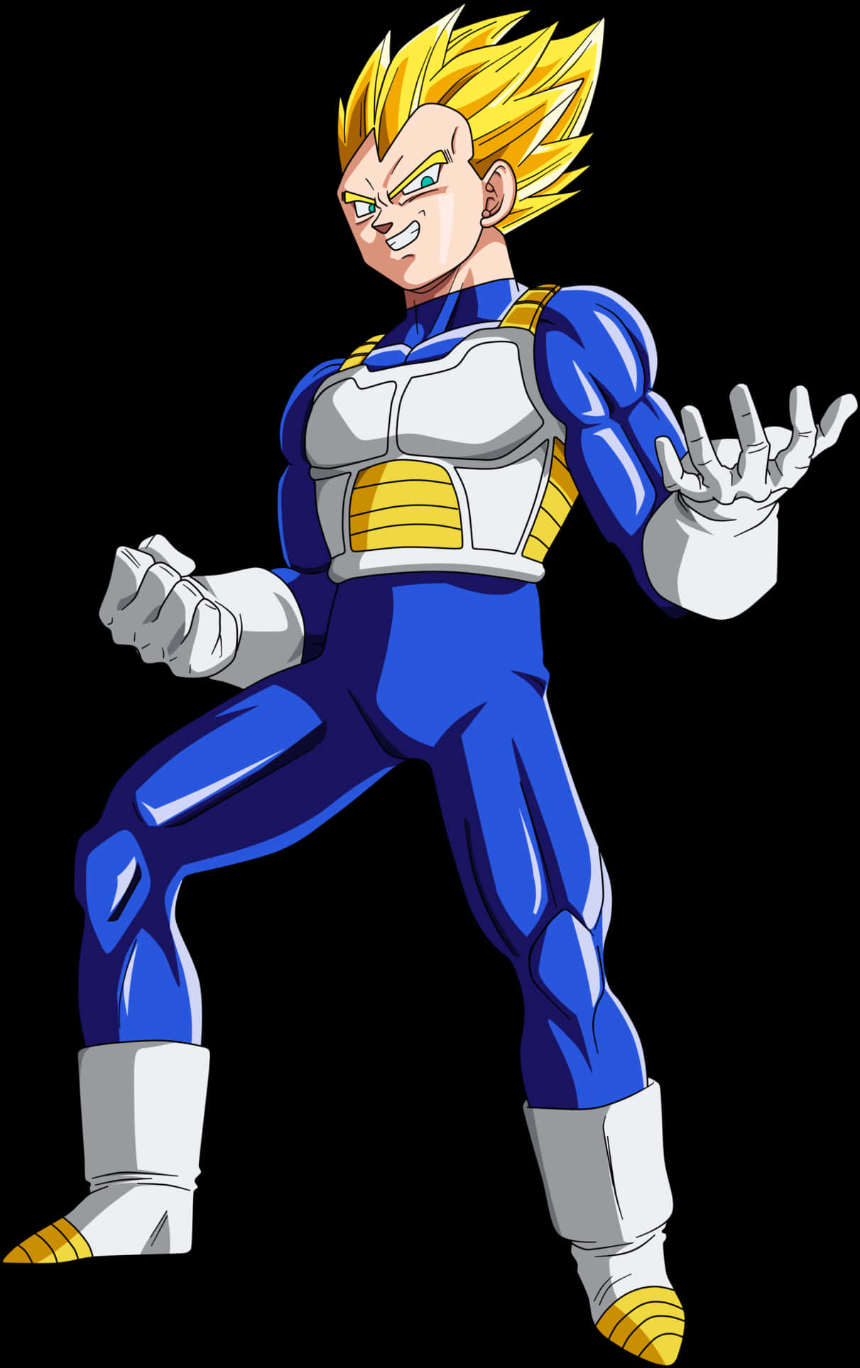 Download Super Saiyan Vegeta Pose | Wallpapers.com