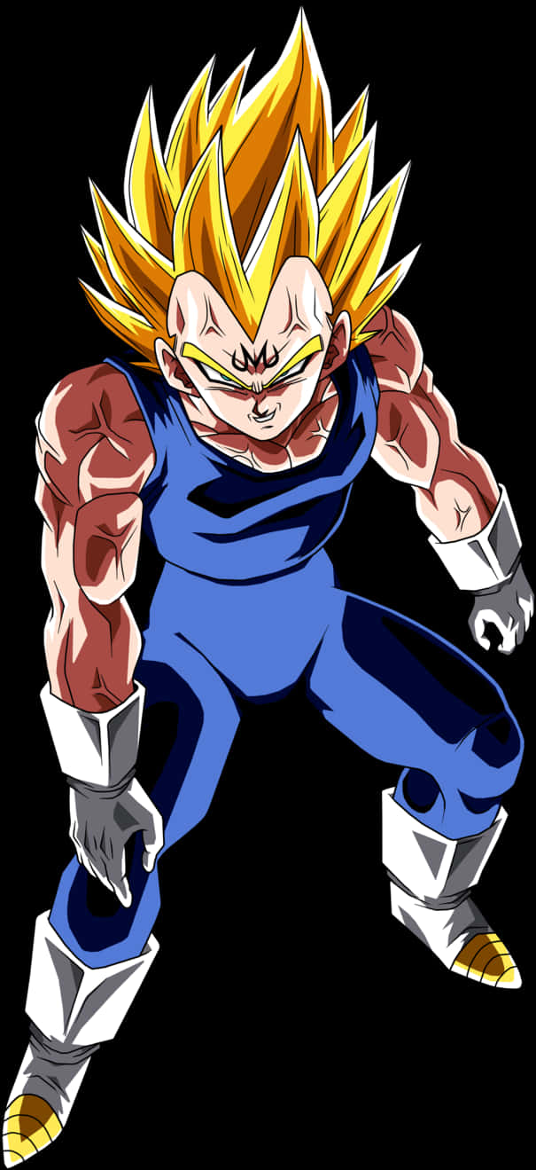 Download Super Saiyan Vegeta Power Stance | Wallpapers.com