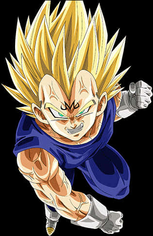 Super Saiyan Vegeta Power Up PNG