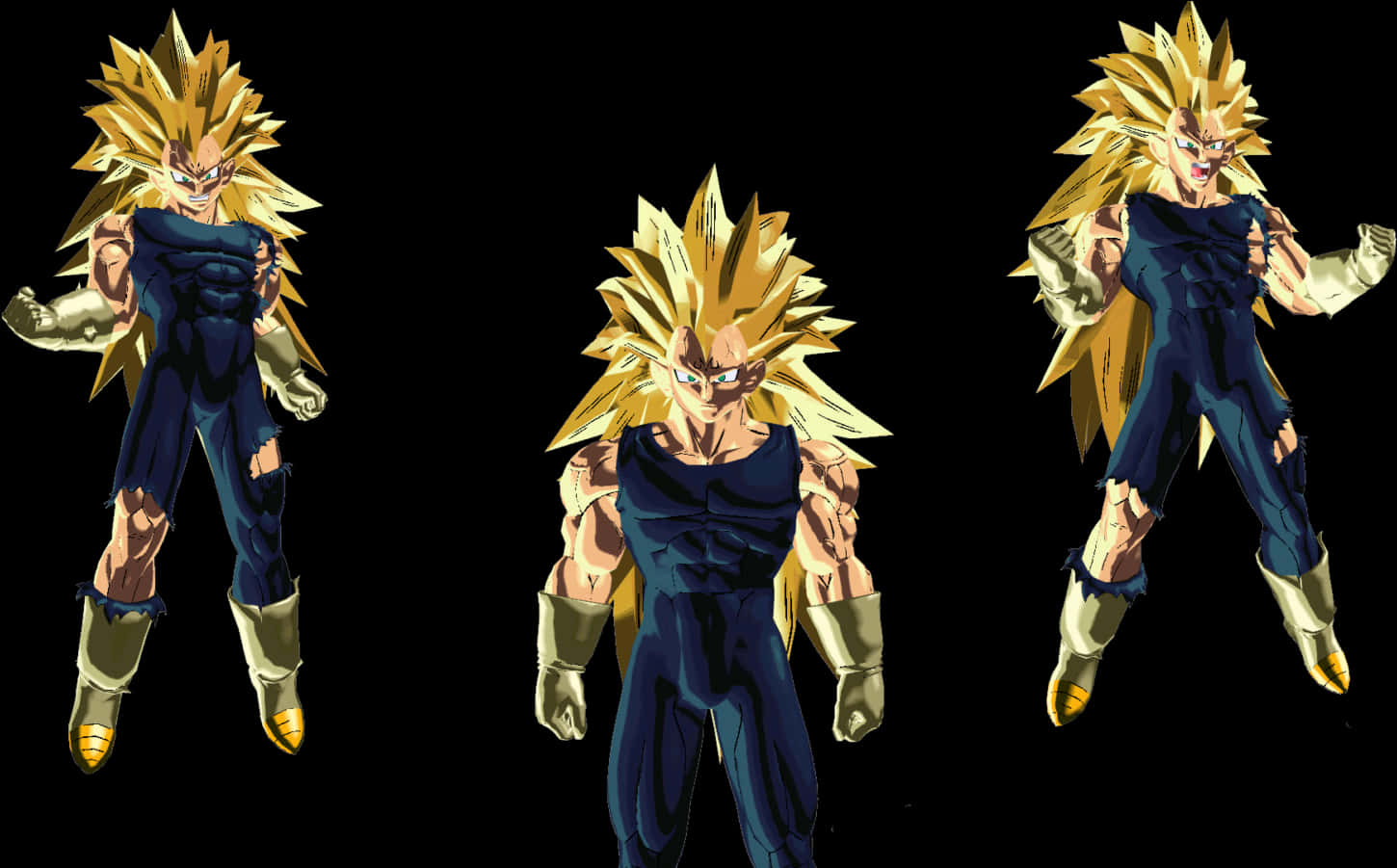 Super Saiyan Vegeta Trio PNG