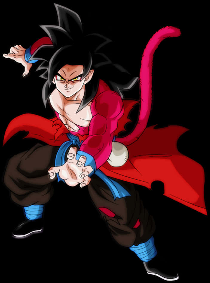 Super Saiyan4 Goku Fan Art PNG