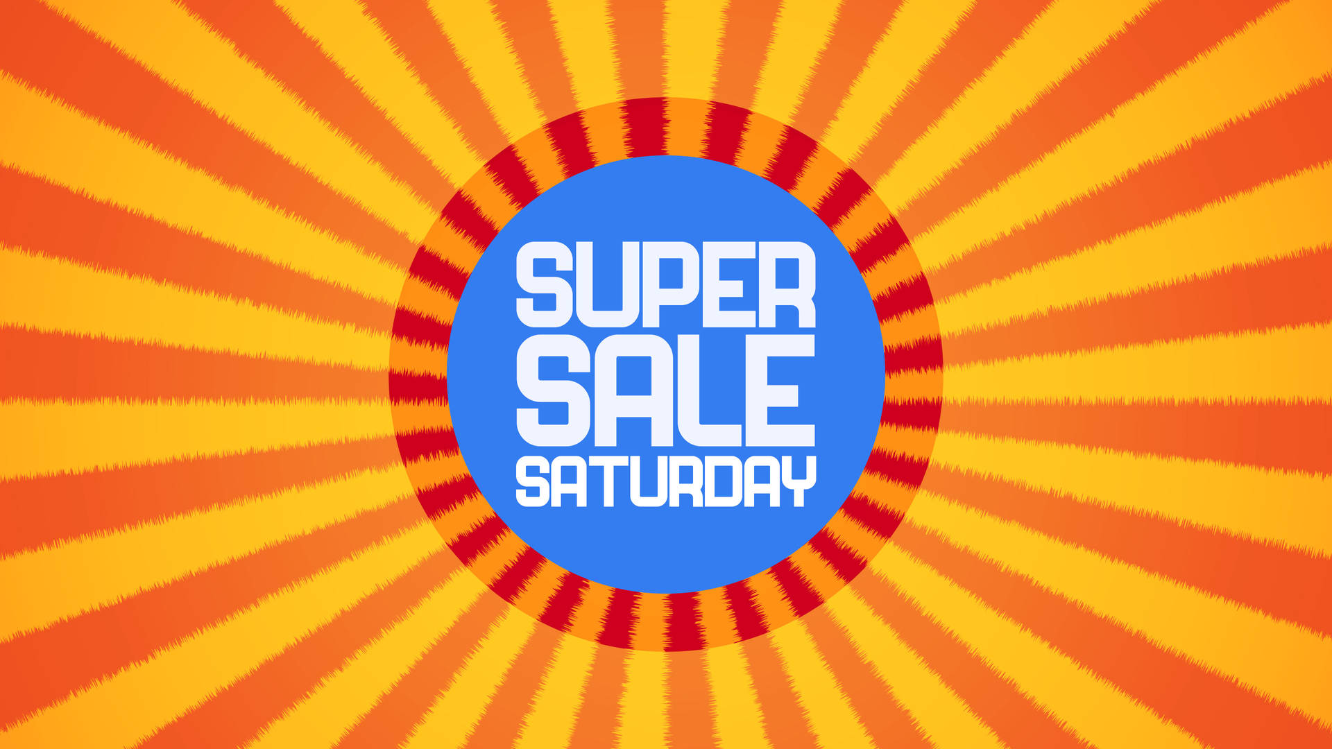 Super Saturday Sale With Sun Rays