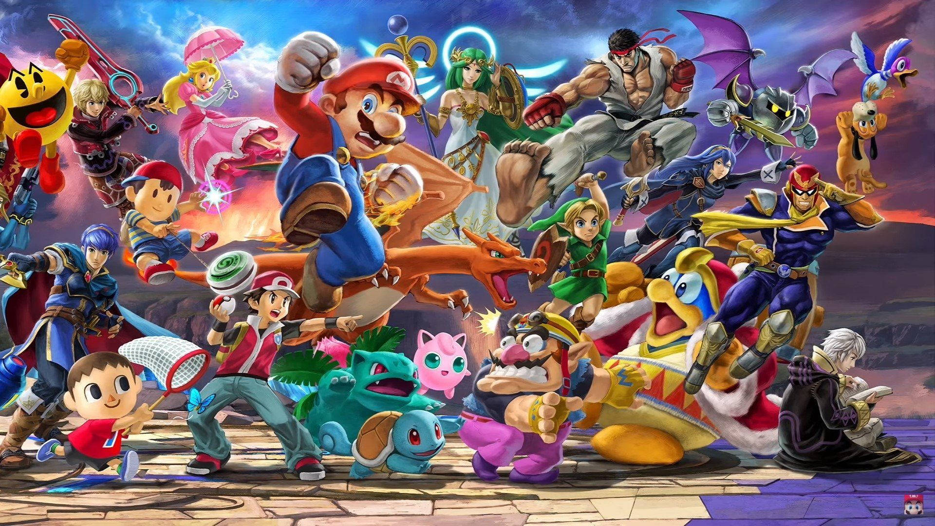 Players enjoy intense matchups in Super Smash Bros Ultimate Wallpaper