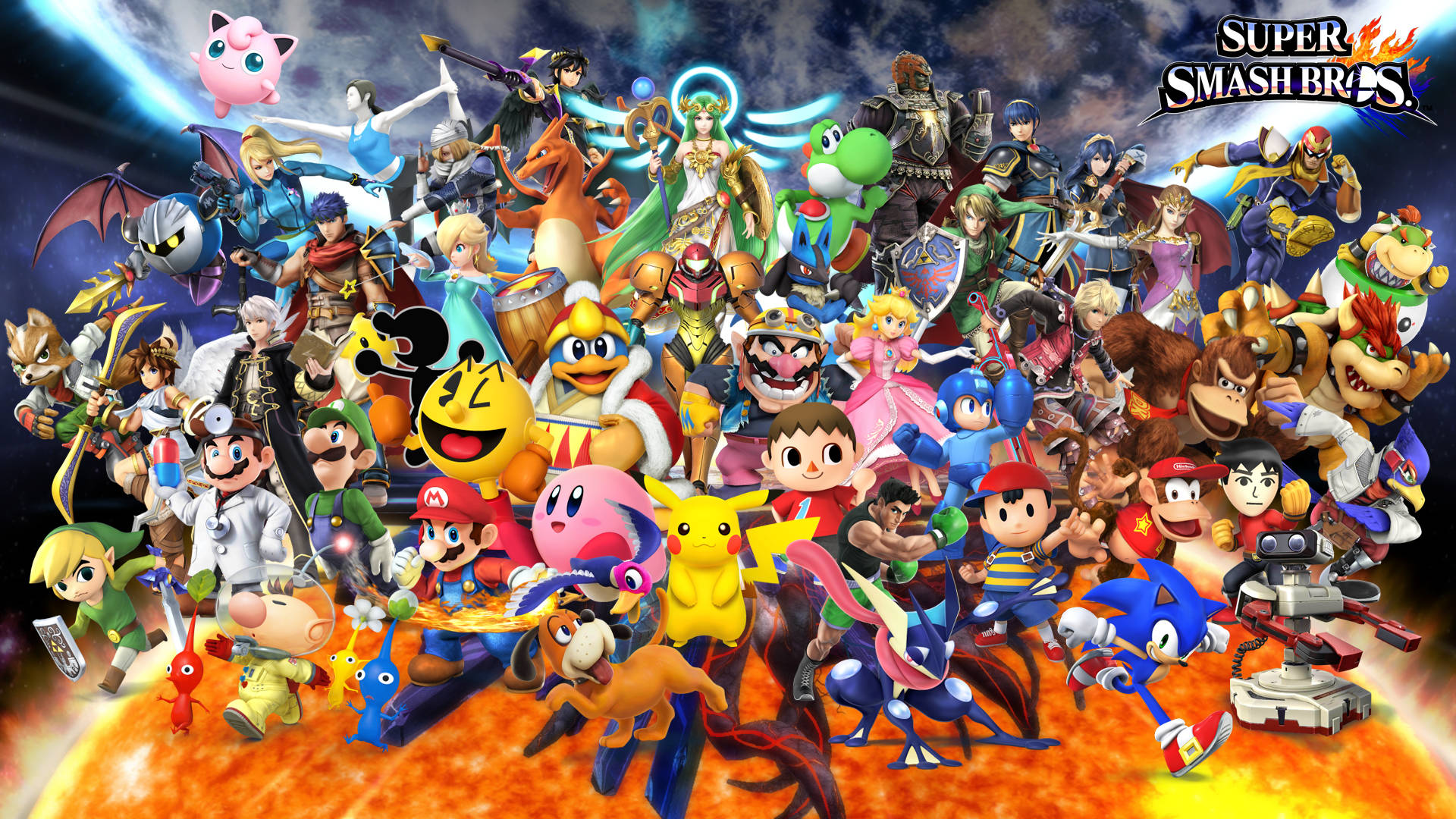 Super Smash Bros Ultimate Outer Space Wallpaper