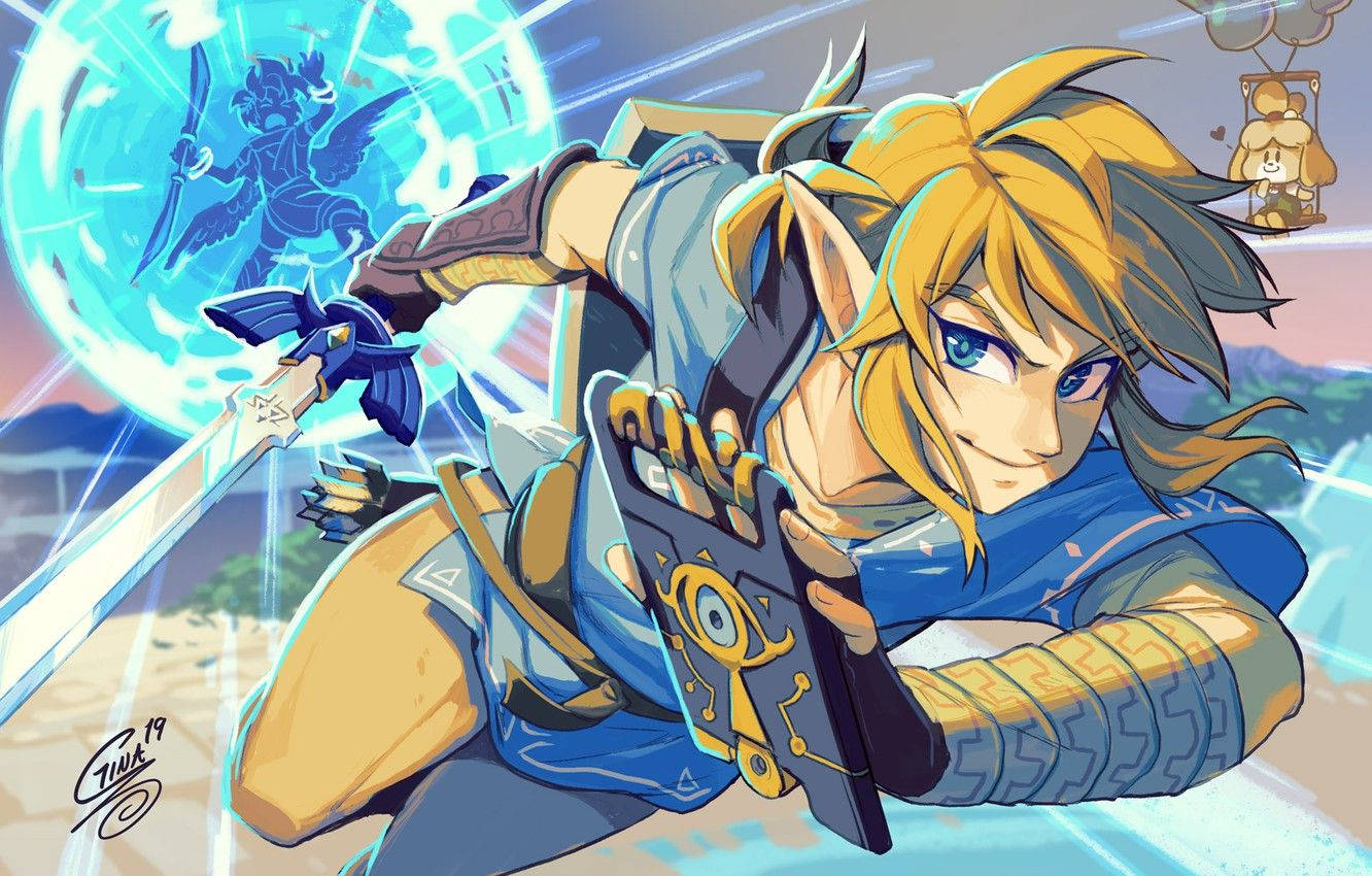 Link Is Ready to Take the Smash Challenge Wallpaper