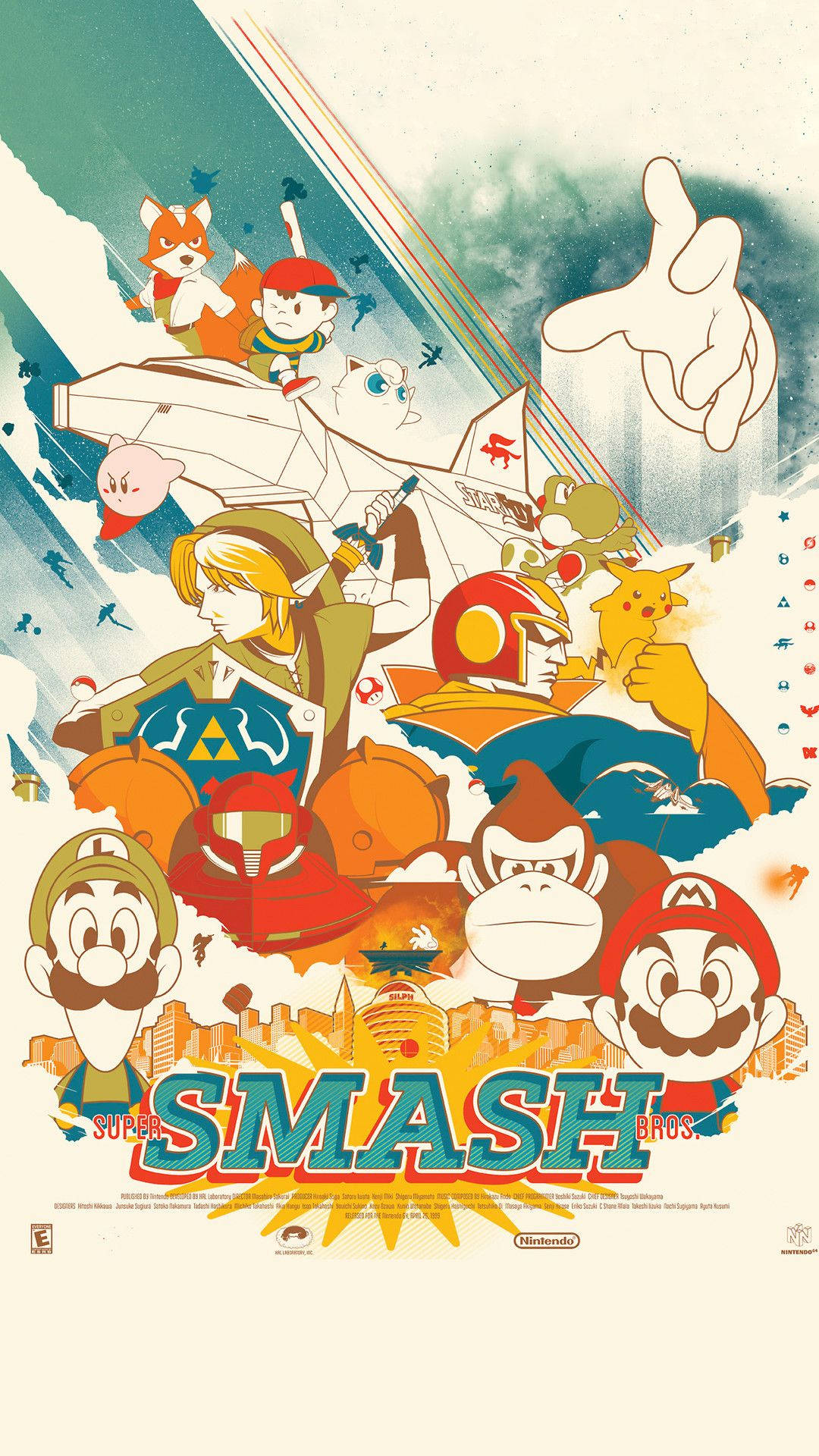 Super Smash Bros Ultimate Vintage Wallpaper