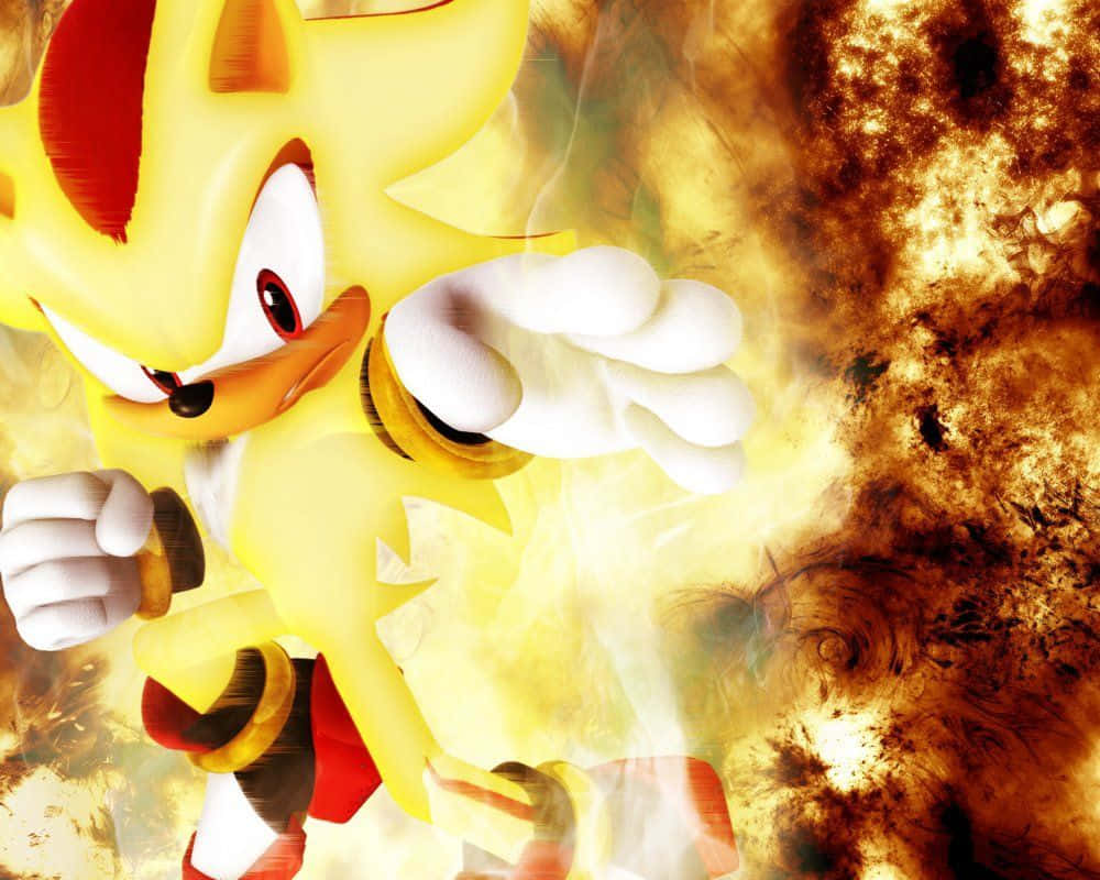 Sonicthe Hedgehog: ¡el Personaje De Videojuego Más Rápido Y Vivo! Fondo de pantalla