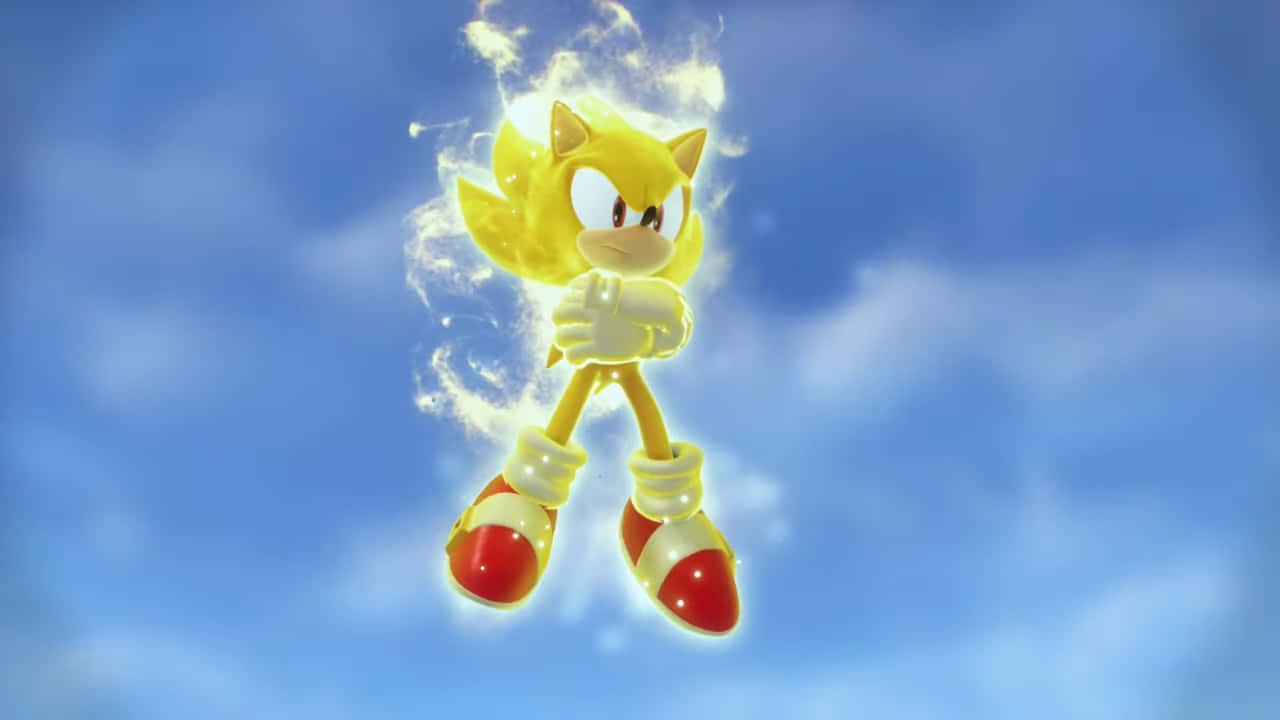 Sonic powers up to save Tails! Wallpaper