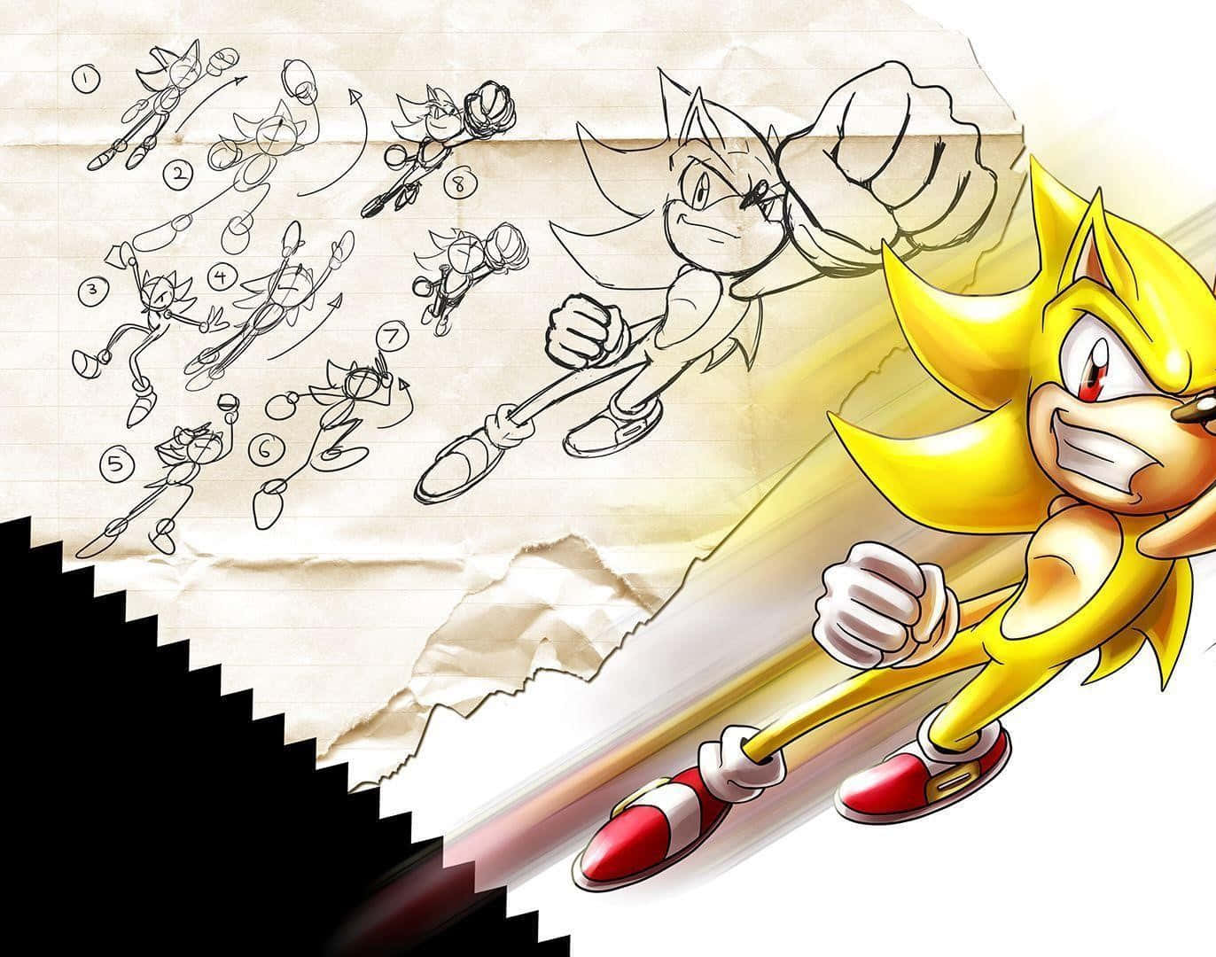 Sonic The Hedgehog Drawing By Sonicthehedgehog
