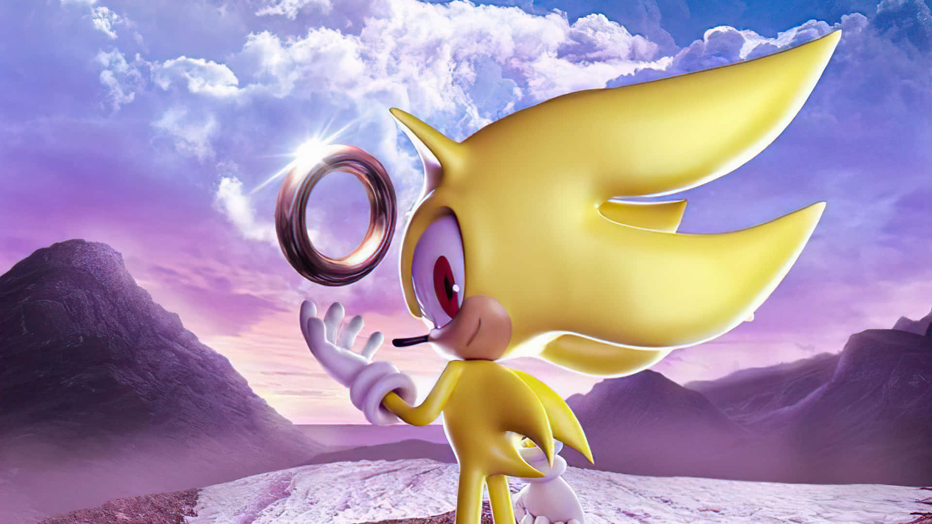 Super Sonic is Ready to Speed His Way to Victory Wallpaper
