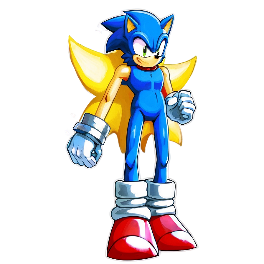 Download Super Sonic Transformation Png Sck | Wallpapers.com