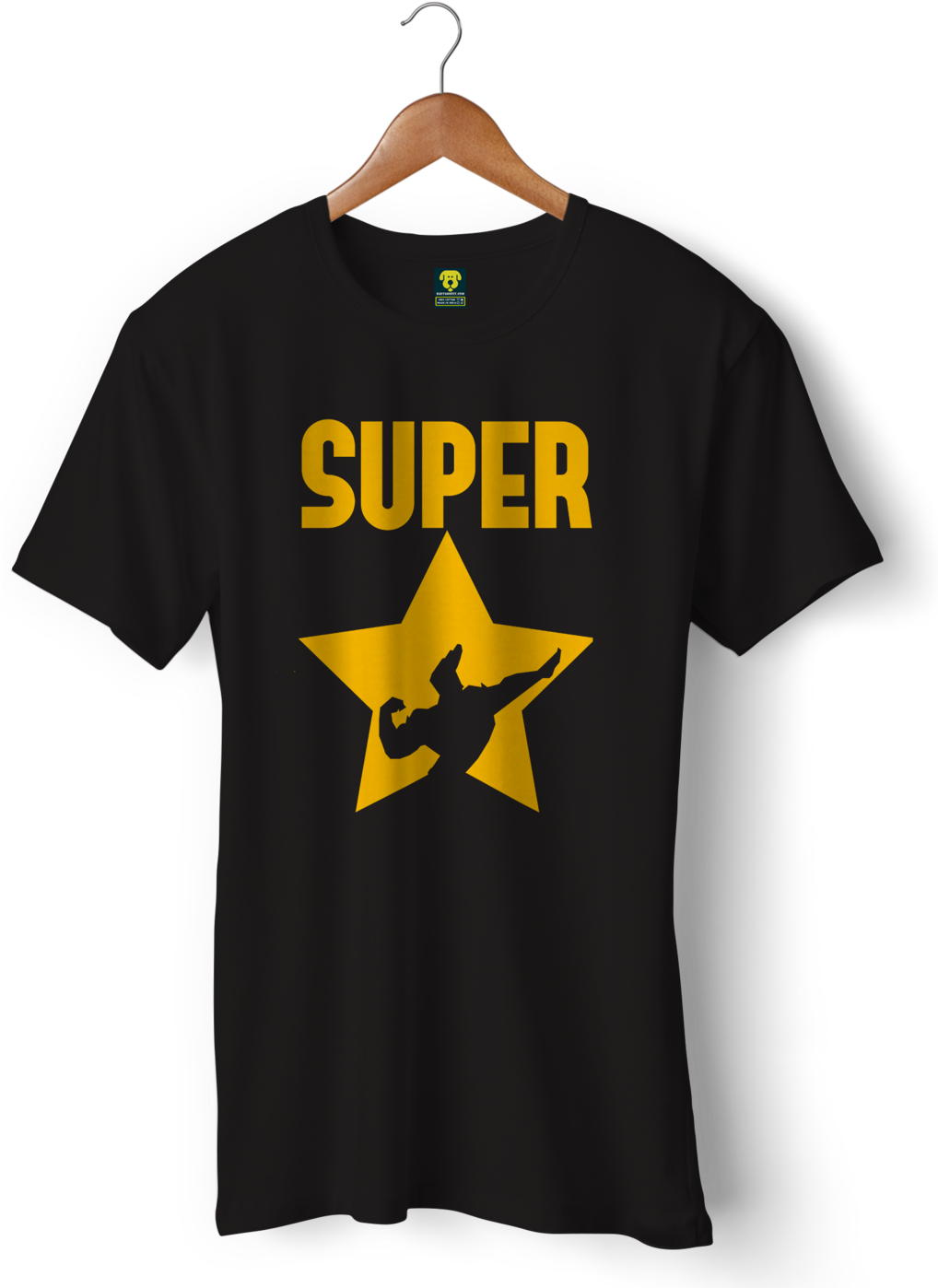 Super Star Silhouette T Shirt Design PNG