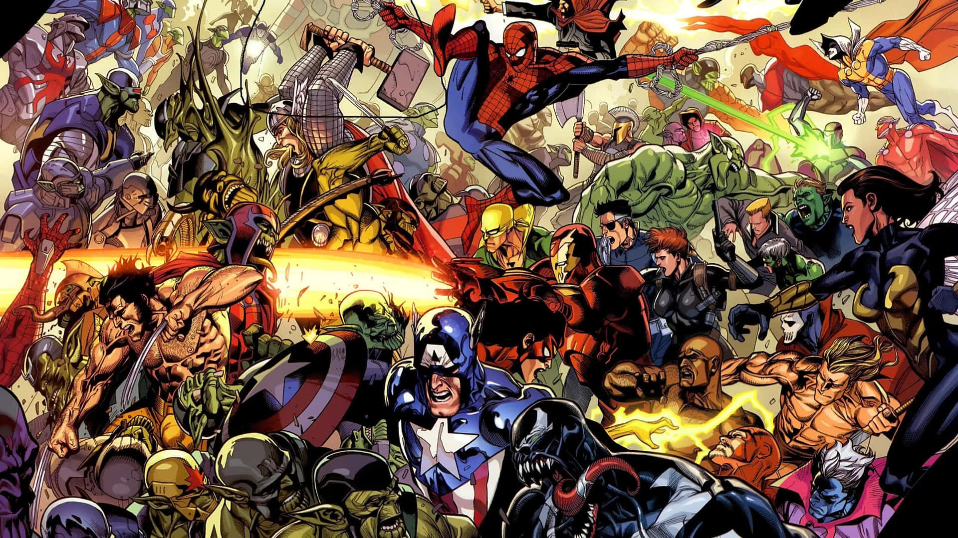 Unite with Super Team Wallpaper