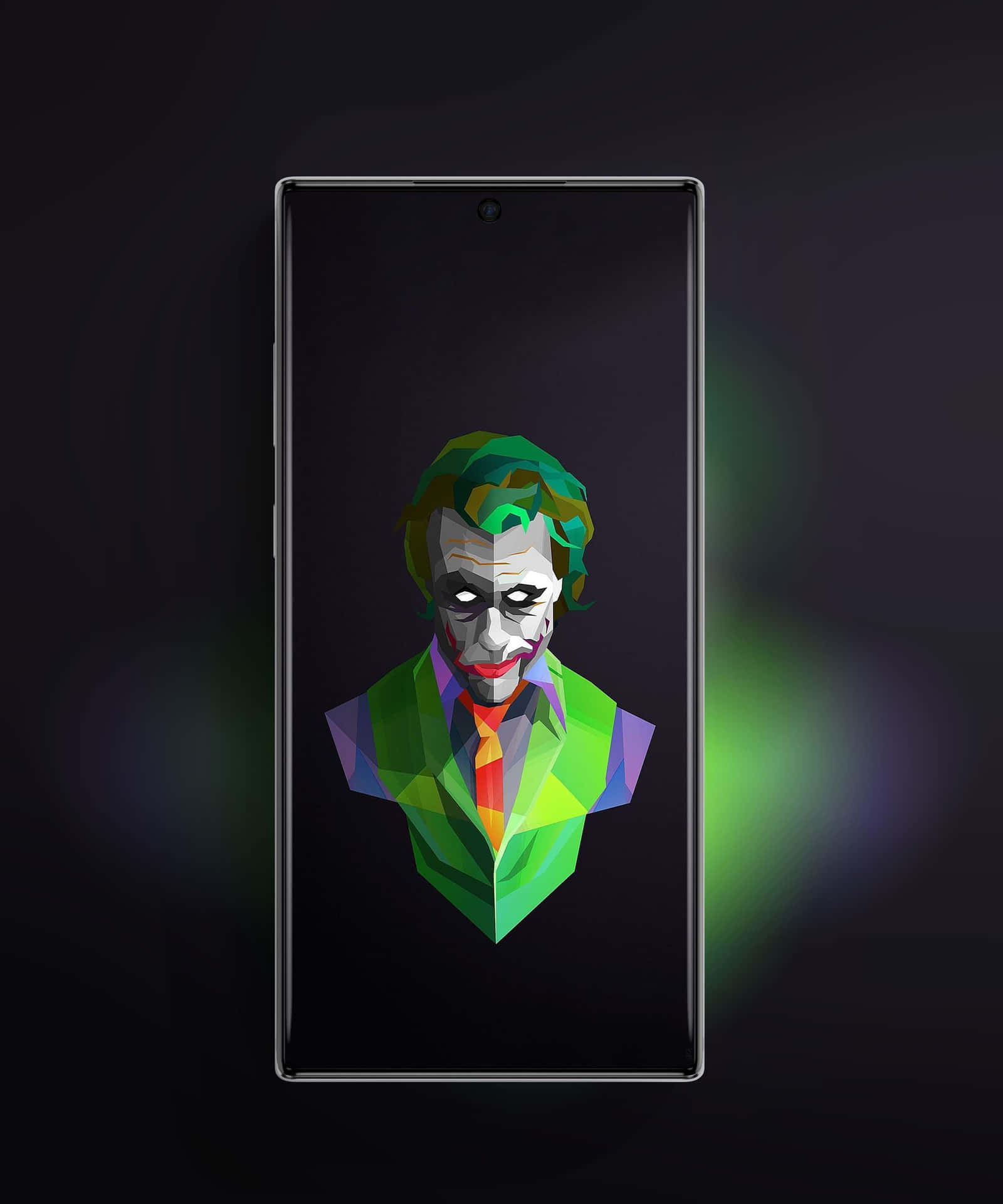 A Phone With A Joker On It Wallpaper