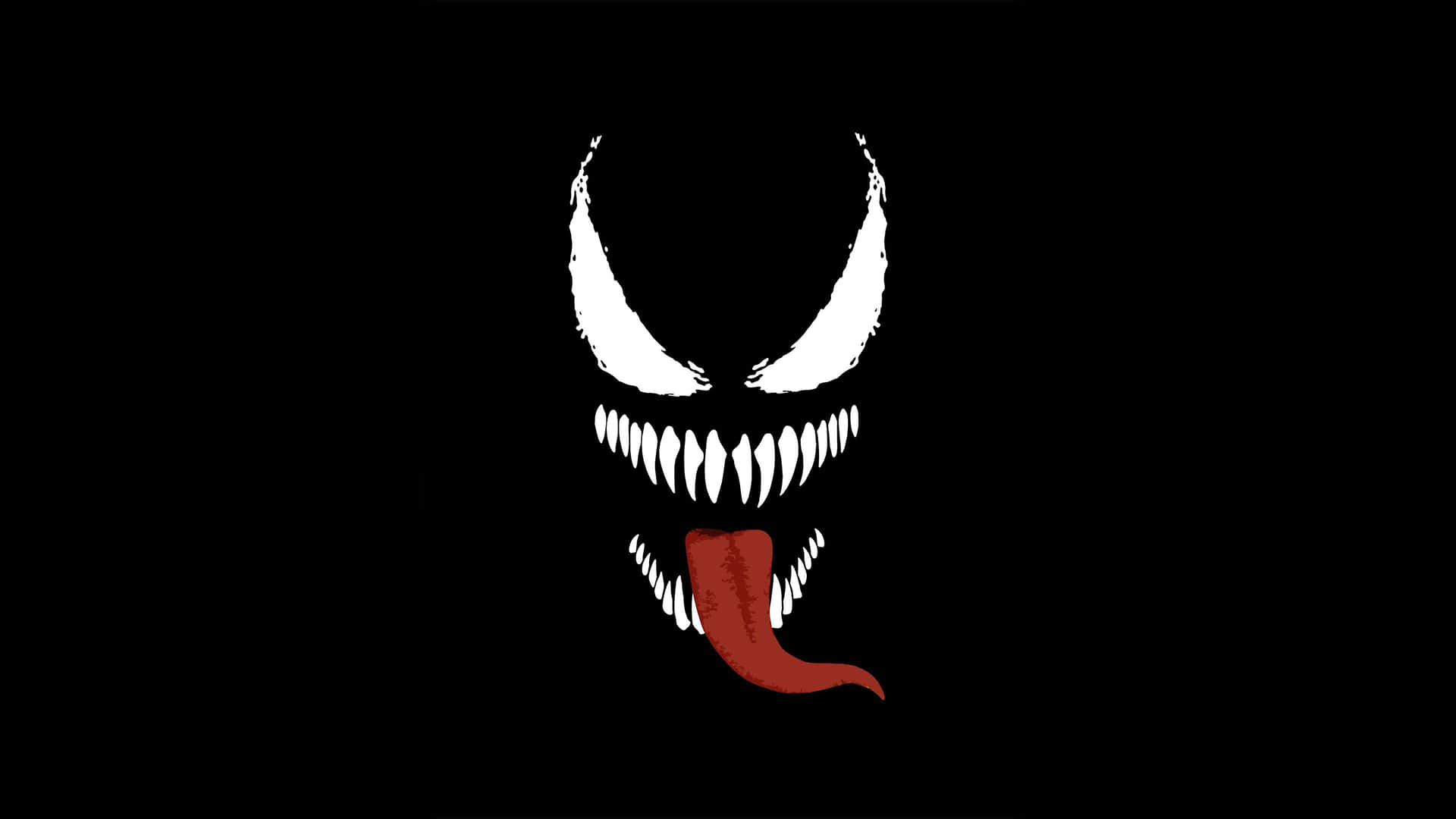 Venom Logo On A Black Background Wallpaper