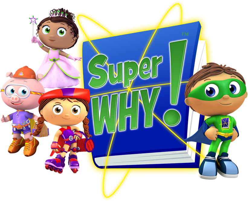 Super Why Animated Characters PNG