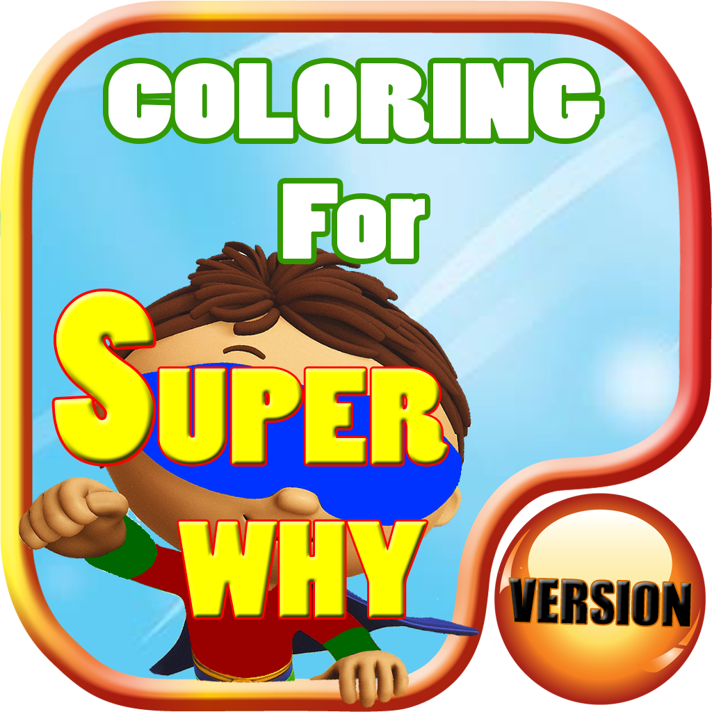 Super Why Coloring App Icon PNG