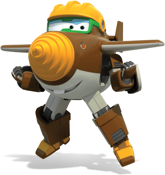 Super Wings Character Donnie3 D Render PNG