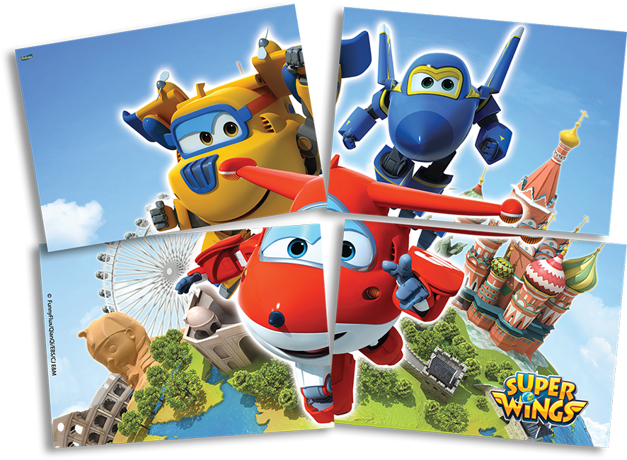 Super Wings Characters Adventures PNG