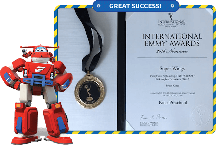 Super Wings Emmy Nomination2016 PNG