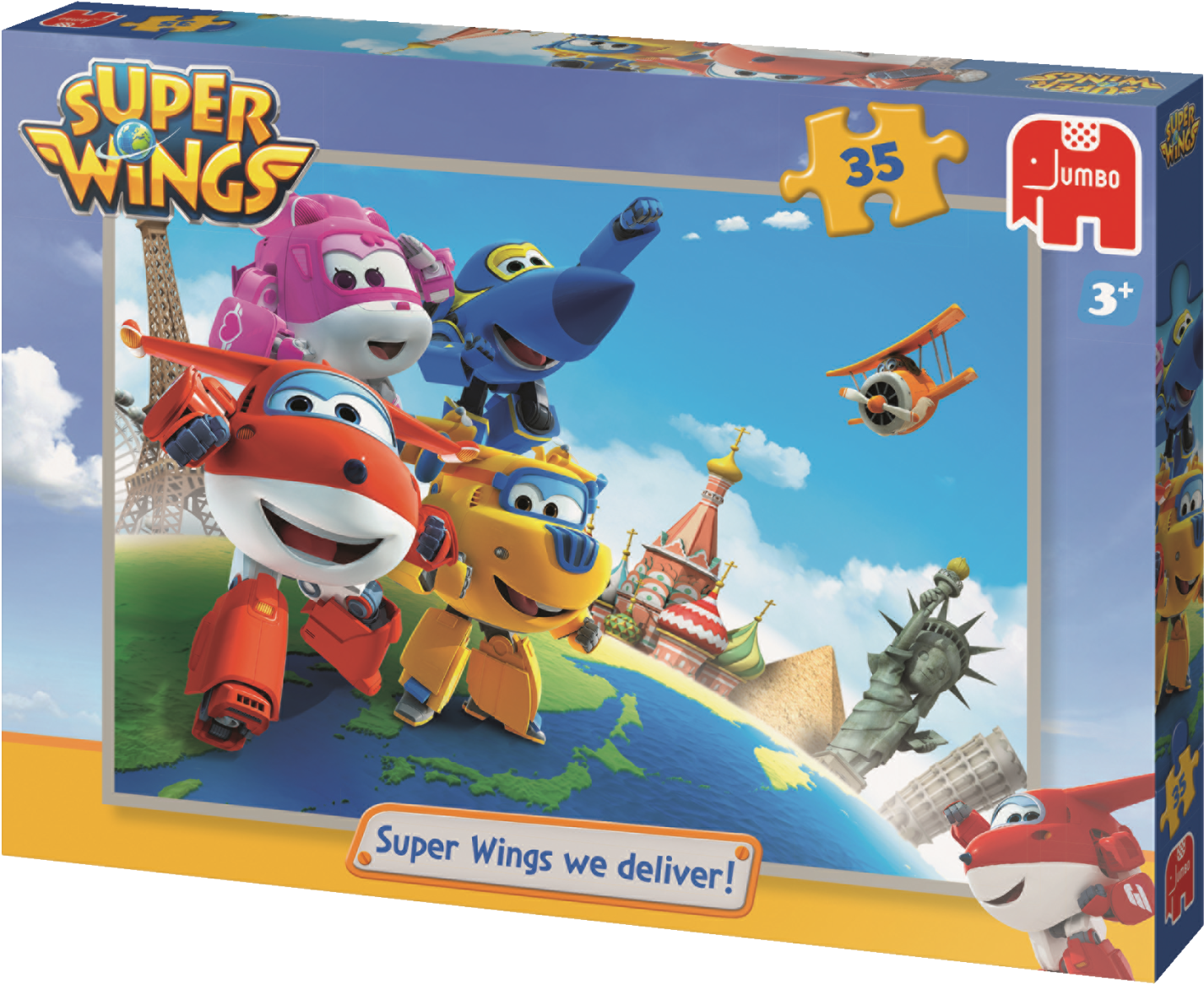 Super Wings Puzzle Box Art PNG