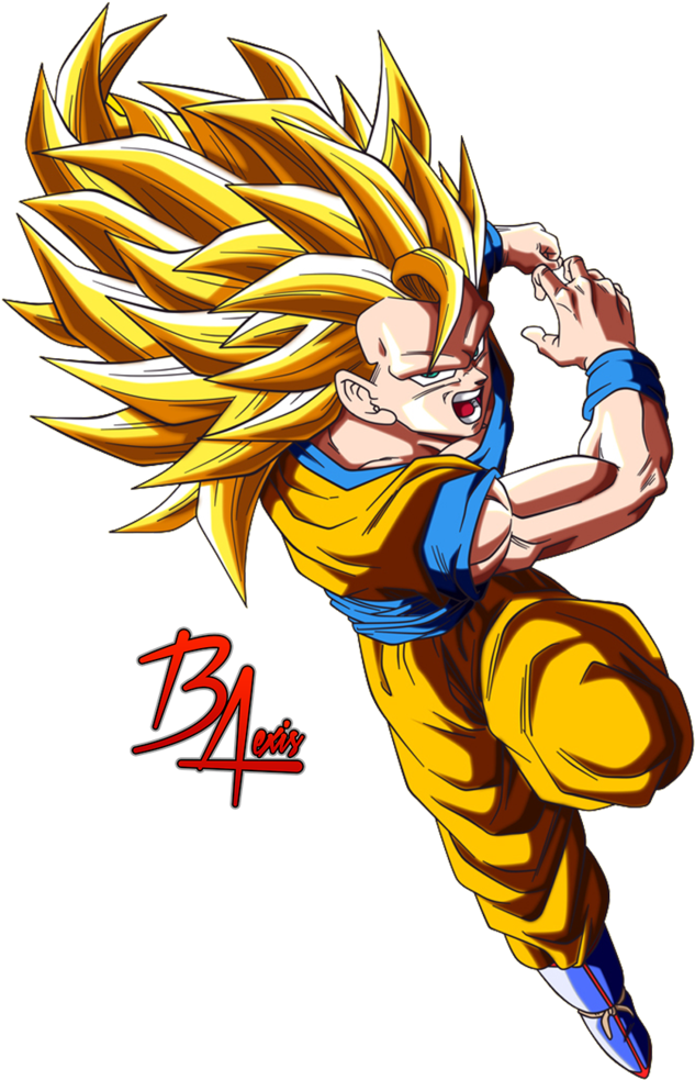 Super_ Saiyan_ Anime_ Character PNG