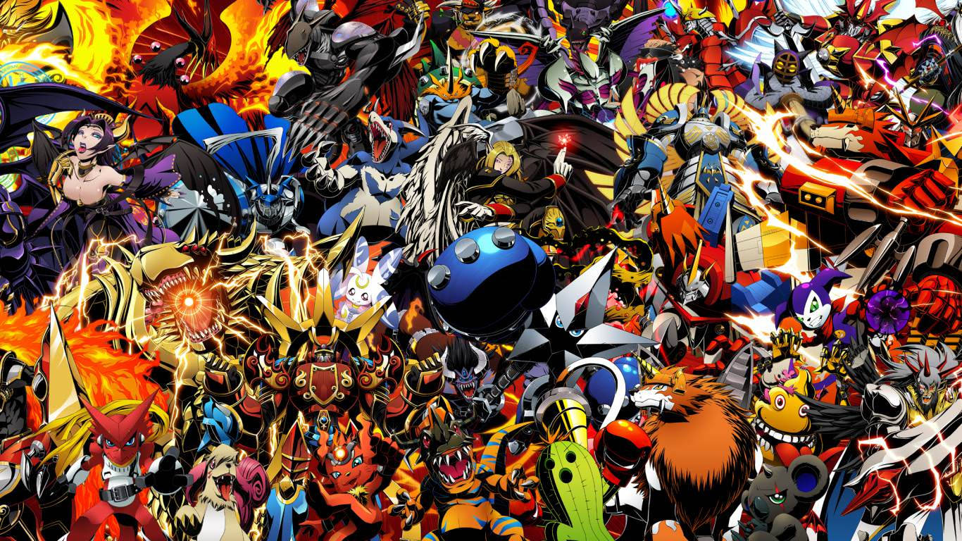 Superb Digimon Collage Wallpaper