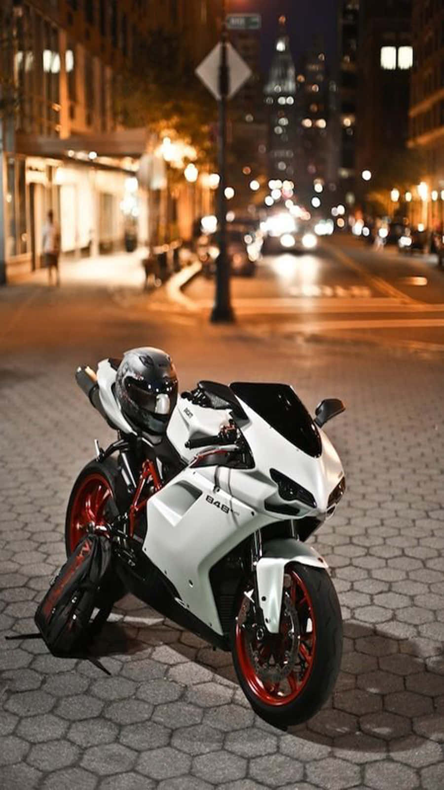 White Superbike Picture