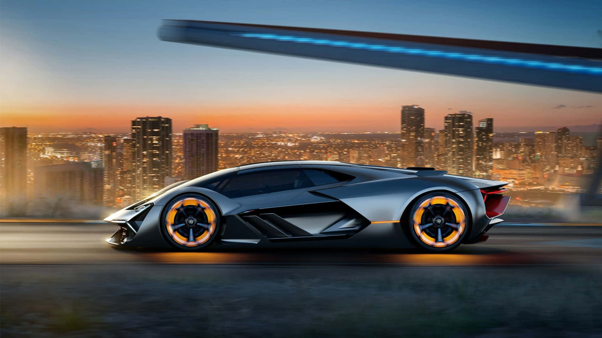 Supersportbil Lamborghini Terzo Millennio skærmbillede Wallpaper