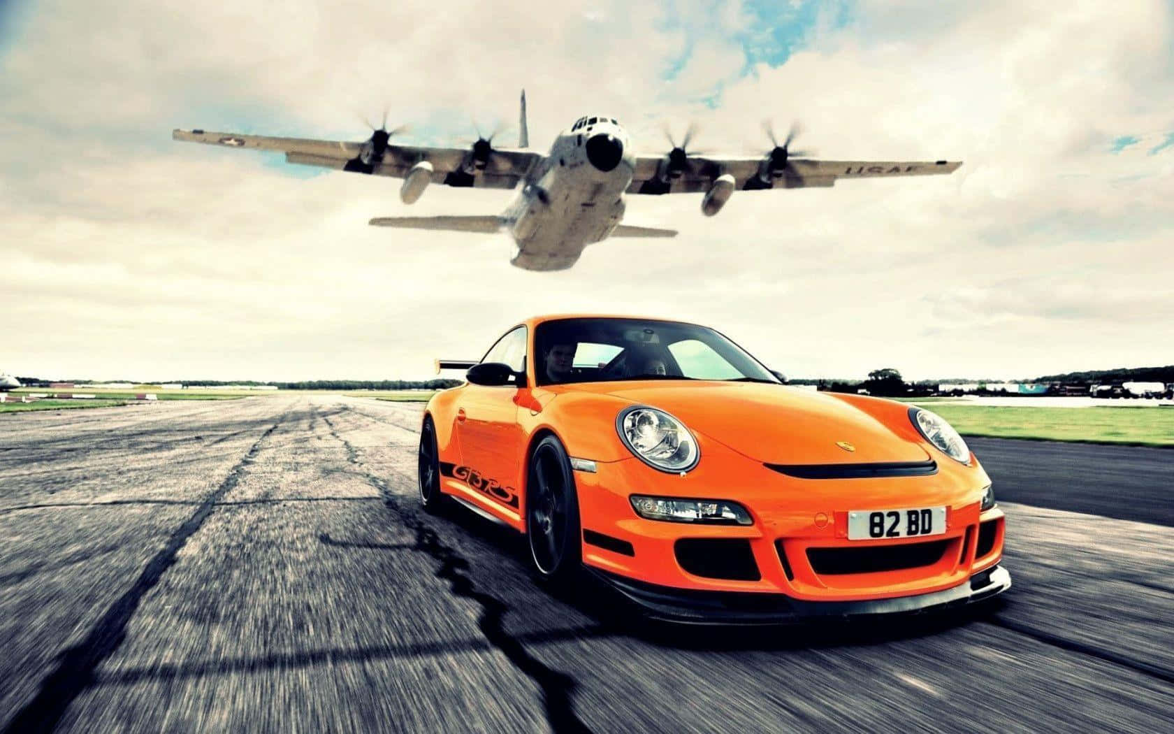 Jag Rekommenderar Att Du Laddar Ner Denna Bild Som Bakgrund, Då Den Visar Upp Den Imponerande Bilen Porsche 911 Gt3 Racer På Ett Fantastiskt Sätt. Wallpaper