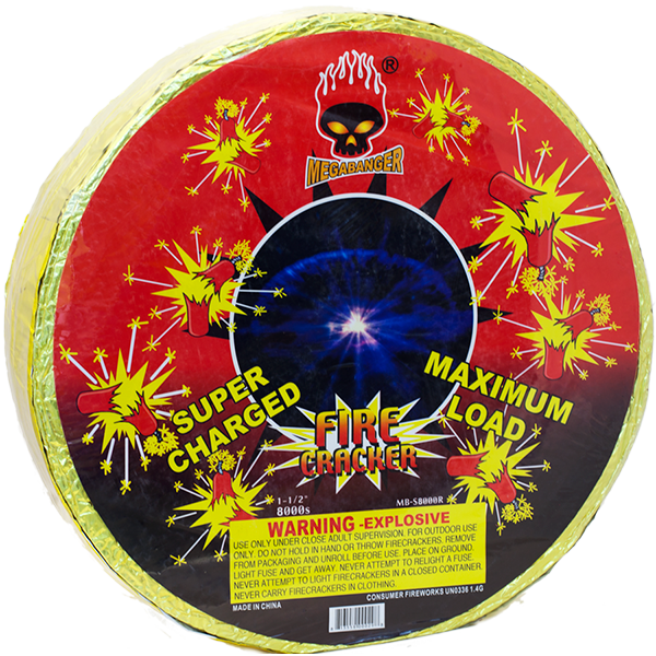 Supercharged Maximum Load Firecracker Packaging PNG