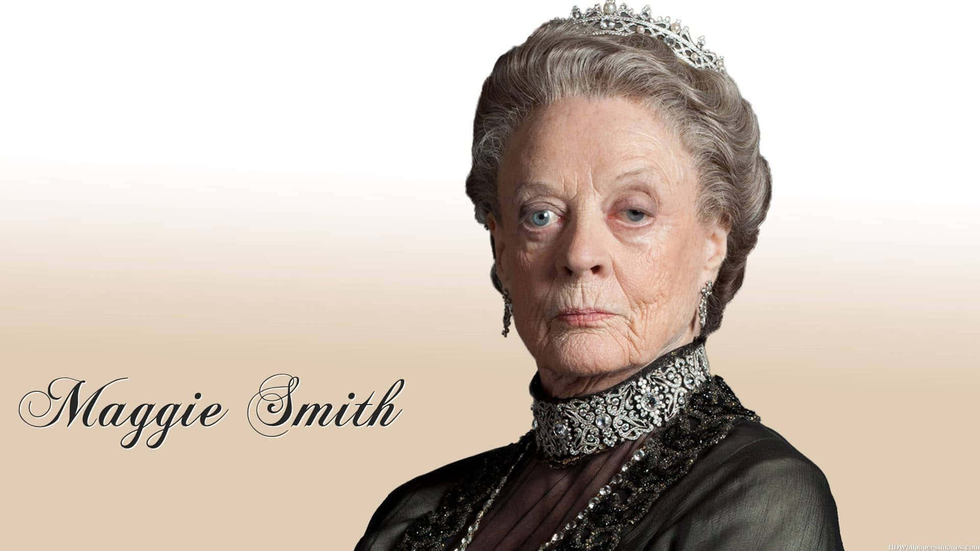 Supercilious Look Of Maggie Smith Wallpaper