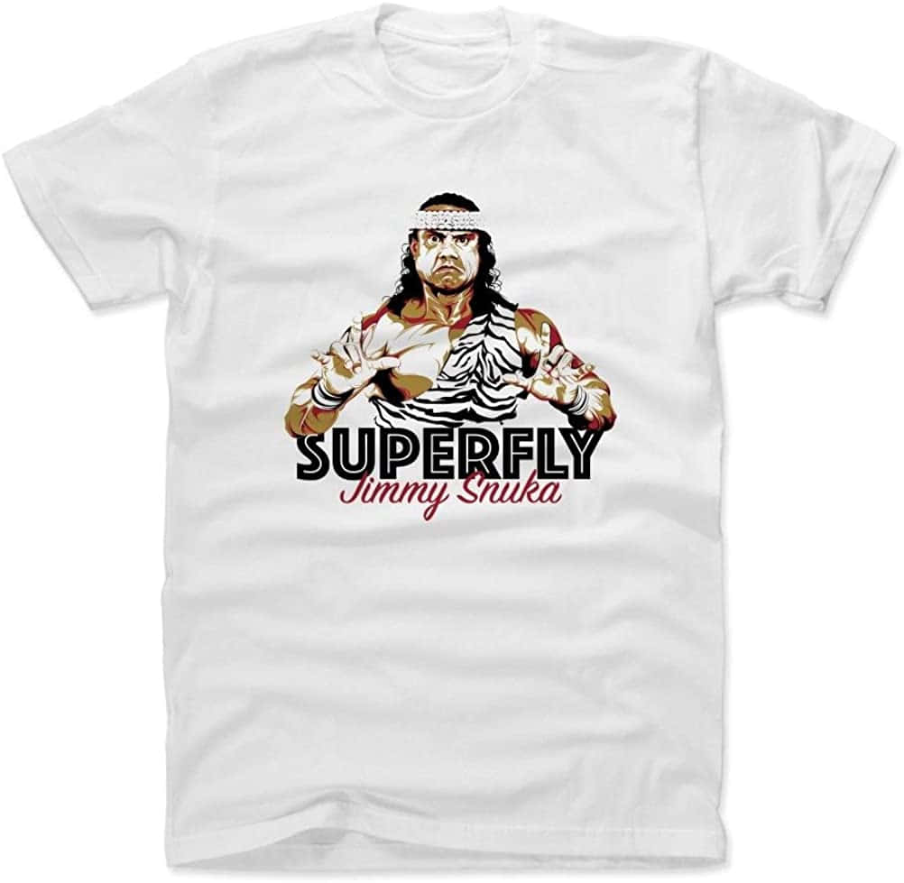 Superfly White Tee Jimmy Snuka Picture