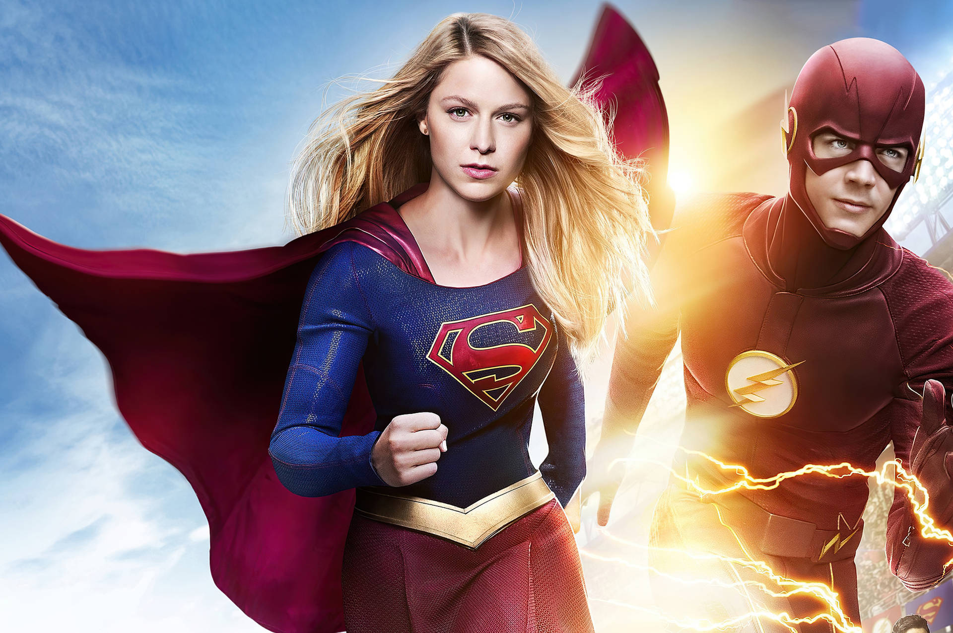 Supergirl And The Flash Background