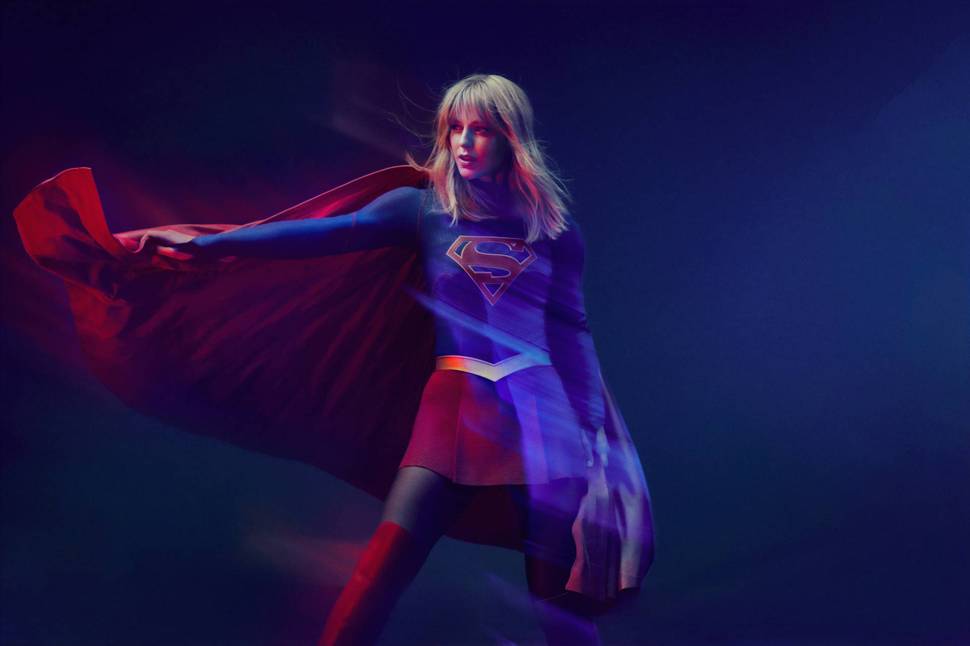 Supergirl In Aesthetic Theme Background