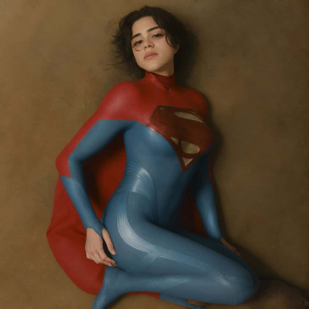 Supergirl Sasha Calle Costume Pose Wallpaper