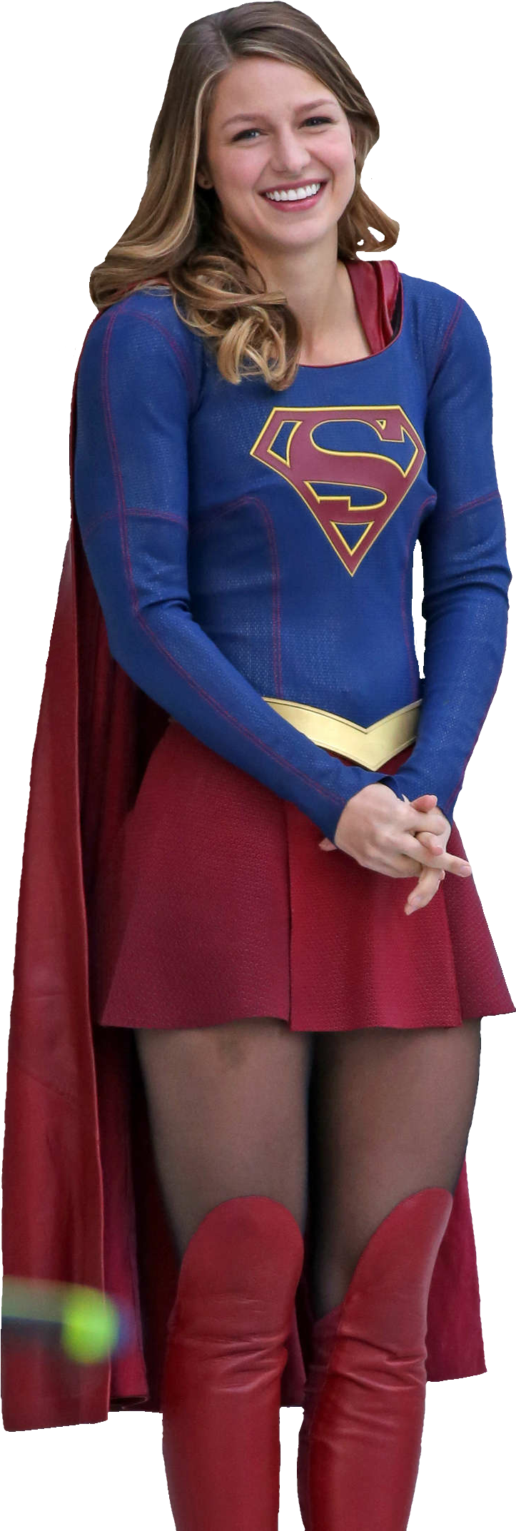 Supergirl Smilingin Costume PNG