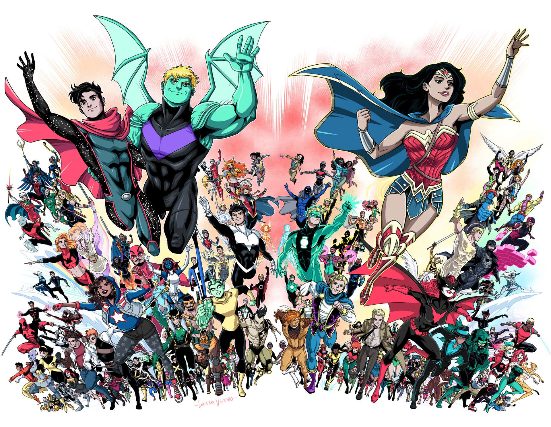 Sfondodc Justice League Supereroi