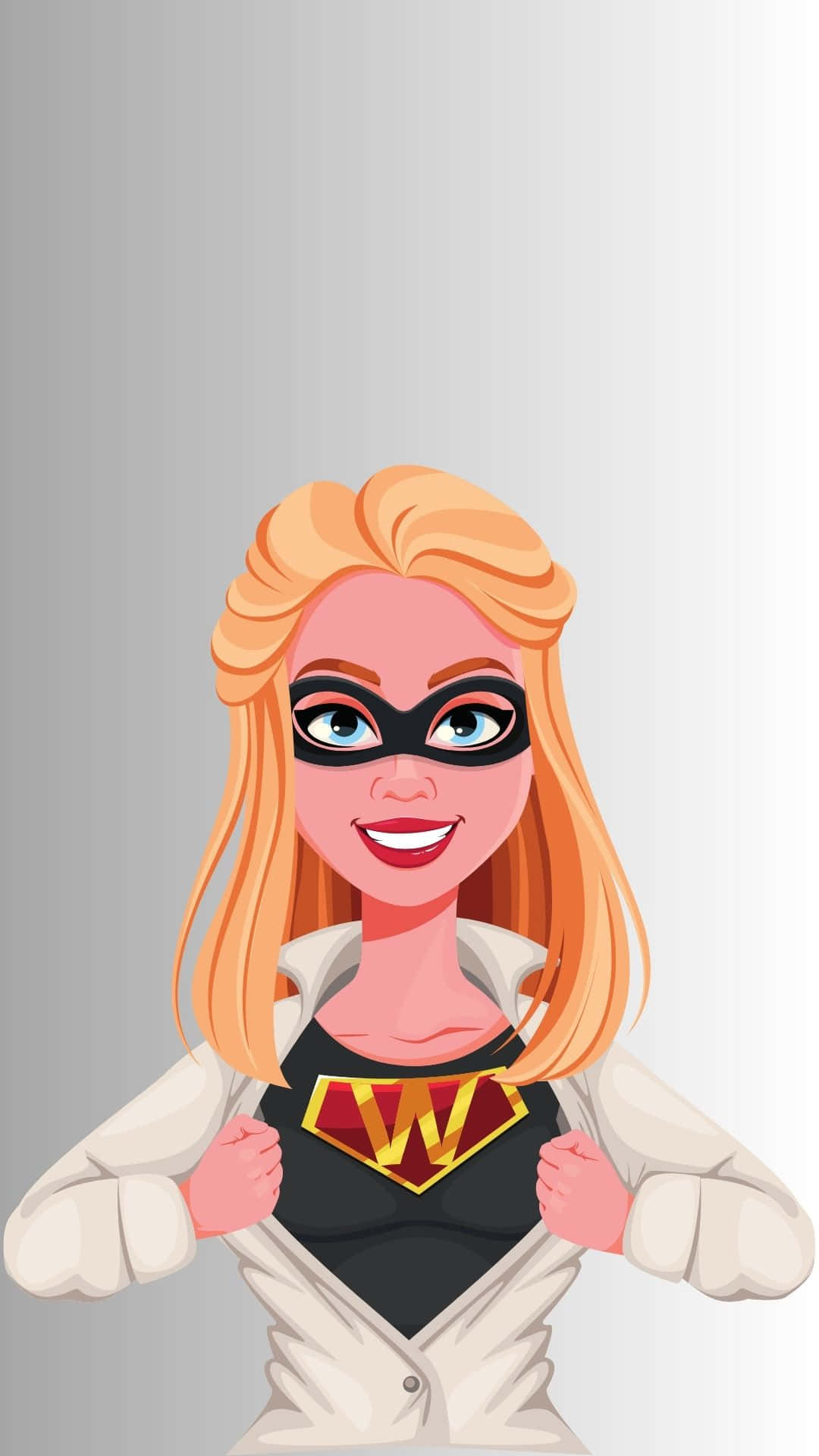 Female Masked Superhero Background