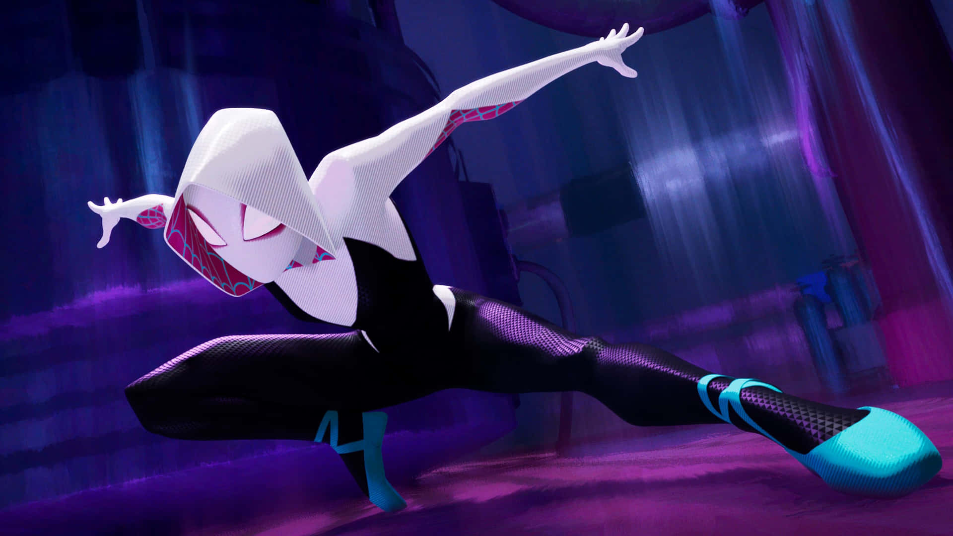 Spiderverse Superheld Gwen Hintergrundbild