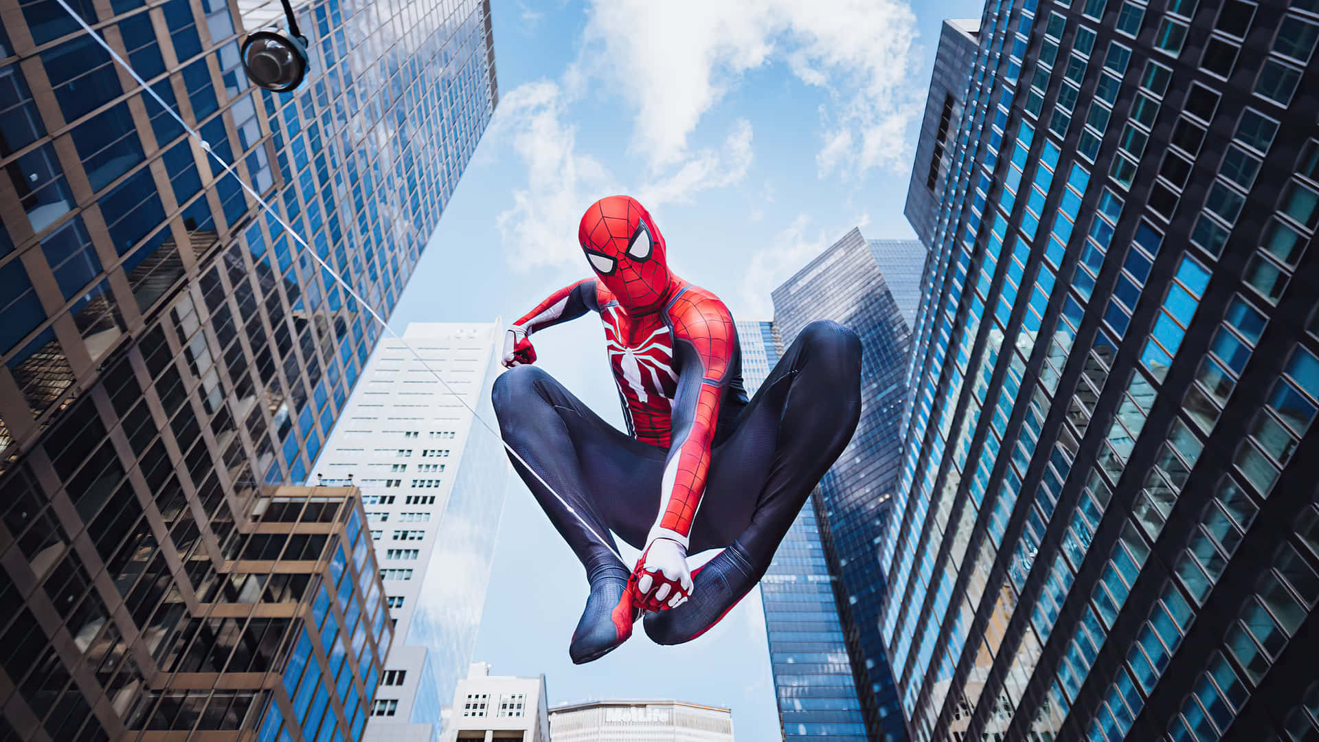 Cool Marvel Superhelte Spiderman Baggrundsbillede