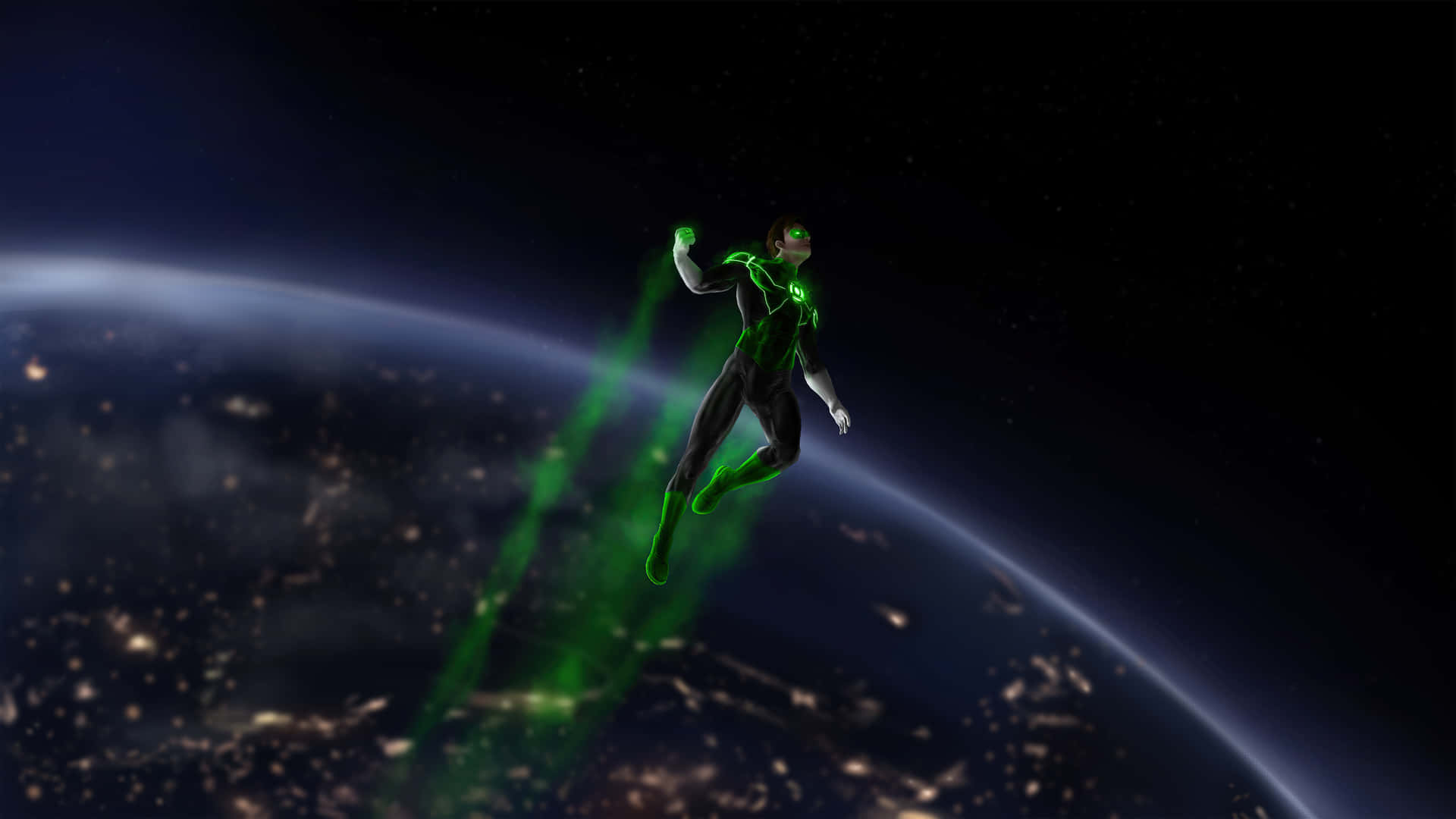 Hintergrundmit Dem Dc Superhelden Green Lantern