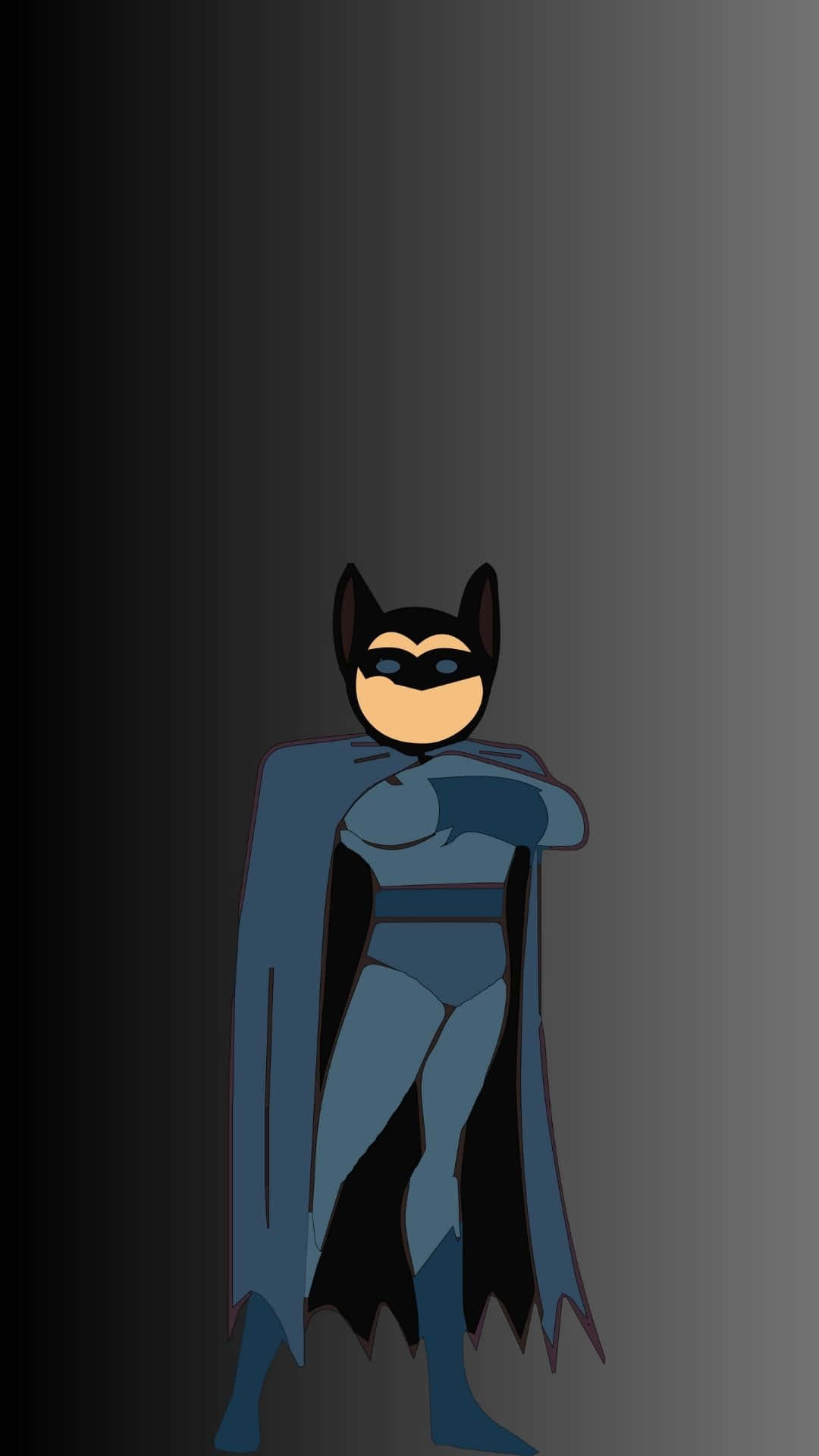 Superhero In Grey Costume Background