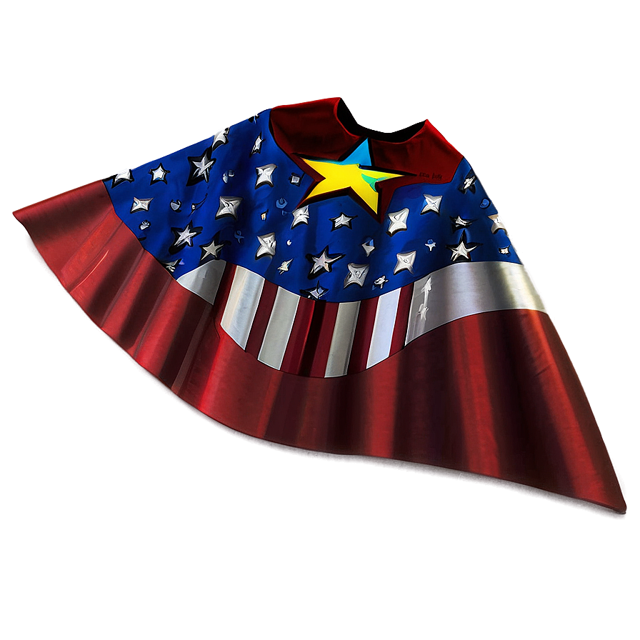 Superhero Cape With Stars Png Kql PNG