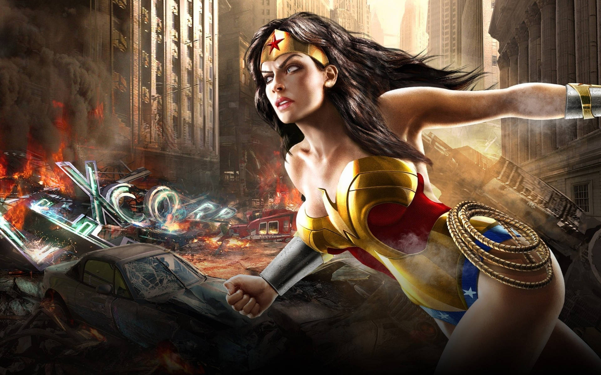 Superhero Classic Wonder Woman Background