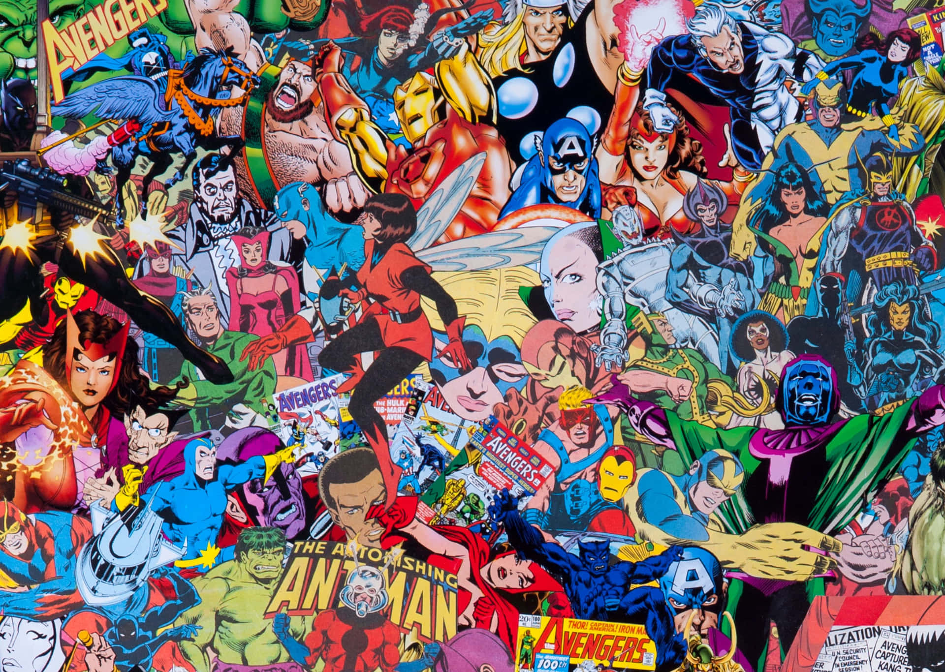 Marvelsuperhelden Collage Wallpaper