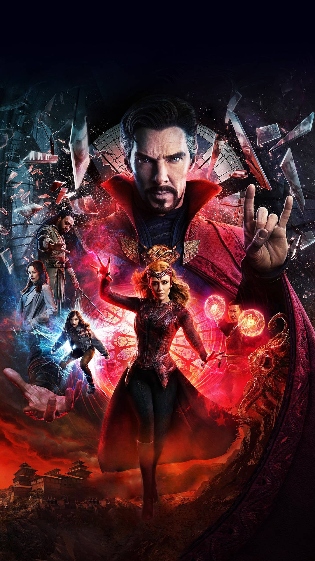 Superhero Doctor Strange Scarlet Witch Background