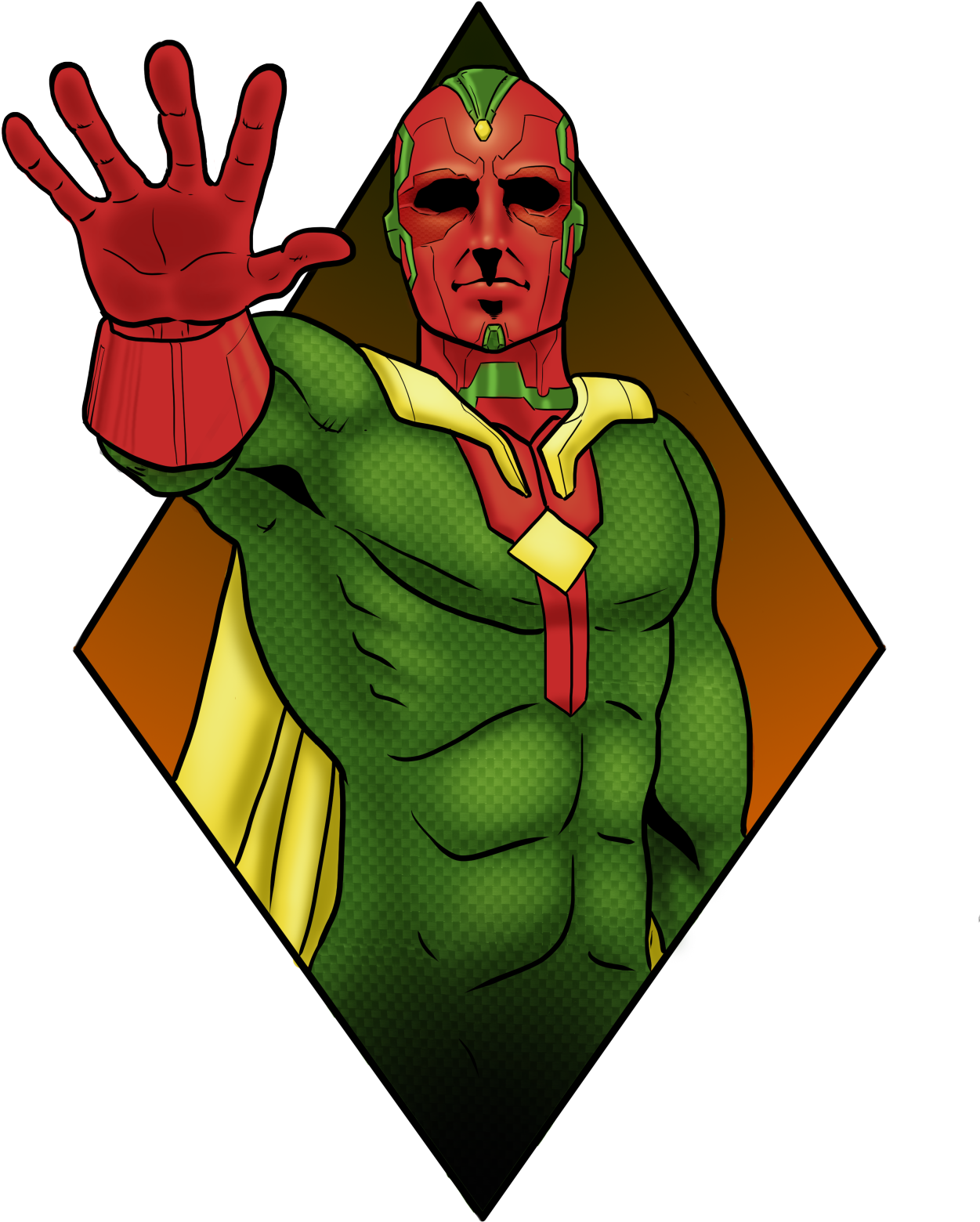 Superhero Gesture Illustration PNG